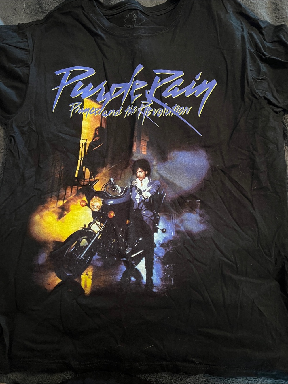 Prince 'Purple Rain' Graphic T-Shirt - Black